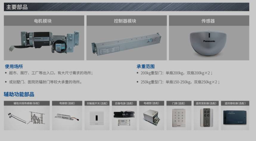 松下自动门探头，智能门禁系统的核心组件