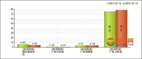 新品种桂花小苗价格分析